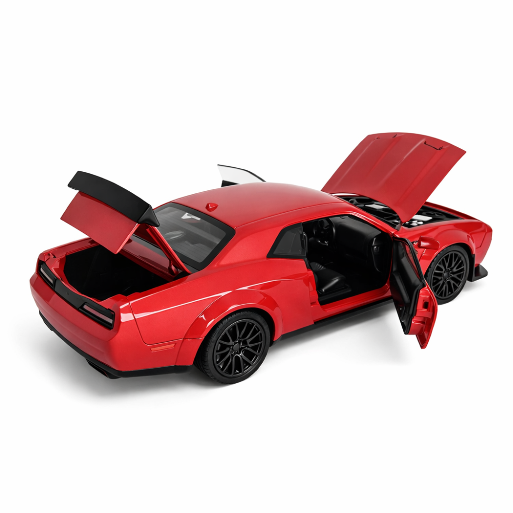 Machetă Auto Dodge Challenger Roșu Metalizat, Metal, Scara 1:32 [4]