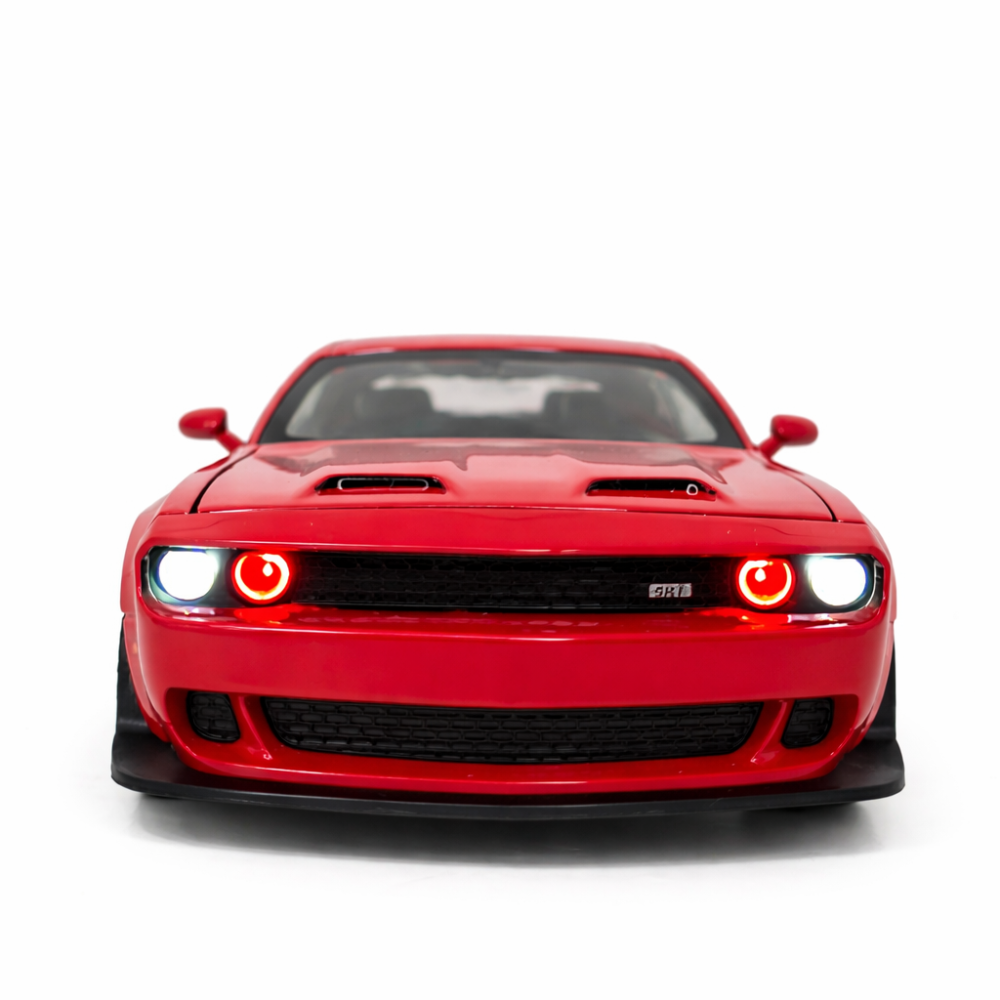 Machetă Auto Dodge Challenger Roșu Metalizat, Metal, Scara 1:32 [5]