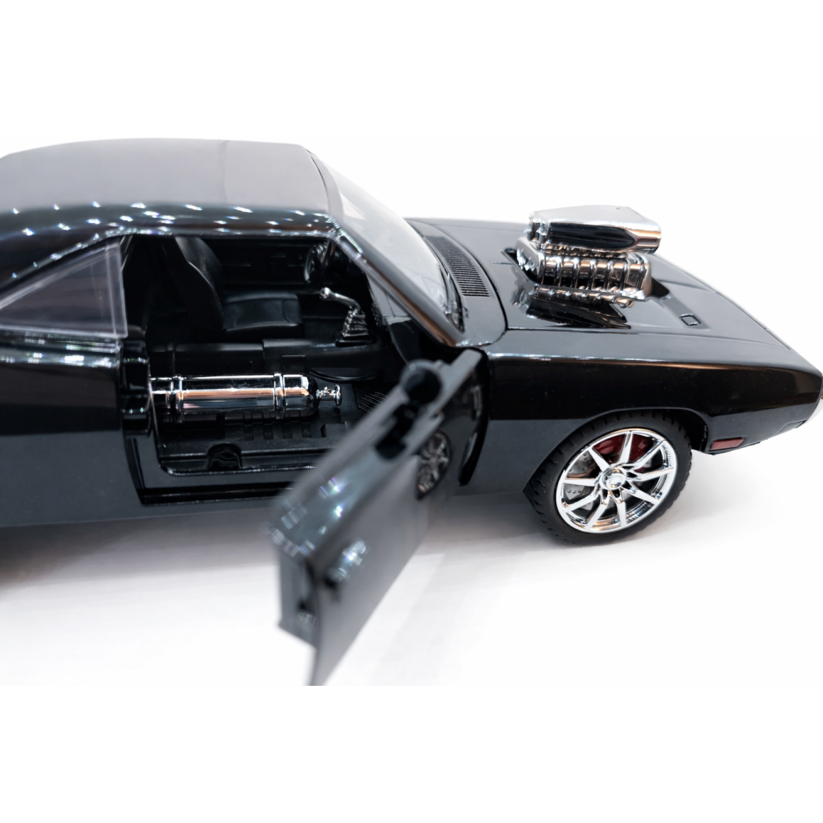 Machetă Auto Dodge Charger Negru, Metal, Scara 1:24 [7]