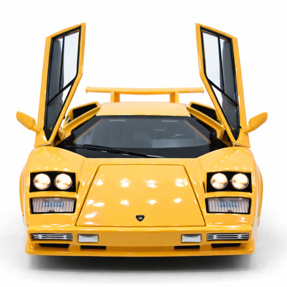 Macheta auto Lamborghini Countach Galben, Metal, Scara 1:24 [5]