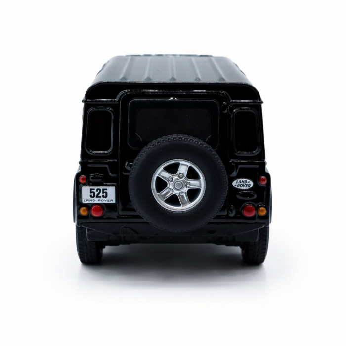 Machetă Auto Land Rover Defender 110 Negru Metalizat, Metal, Scara 1:32 [3]
