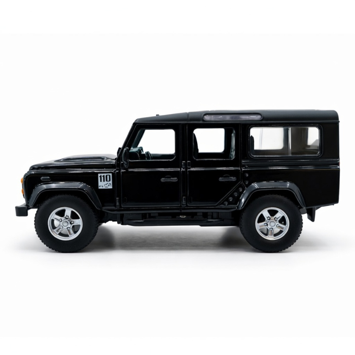 Machetă Auto Land Rover Defender 110 Negru Metalizat, Metal, Scara 1:32 [4]