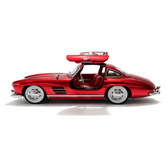 Machetă Auto Mercedes-Benz 300 SL Gullwing Roșu Metalic, Metal, Scara 1:24 [2]