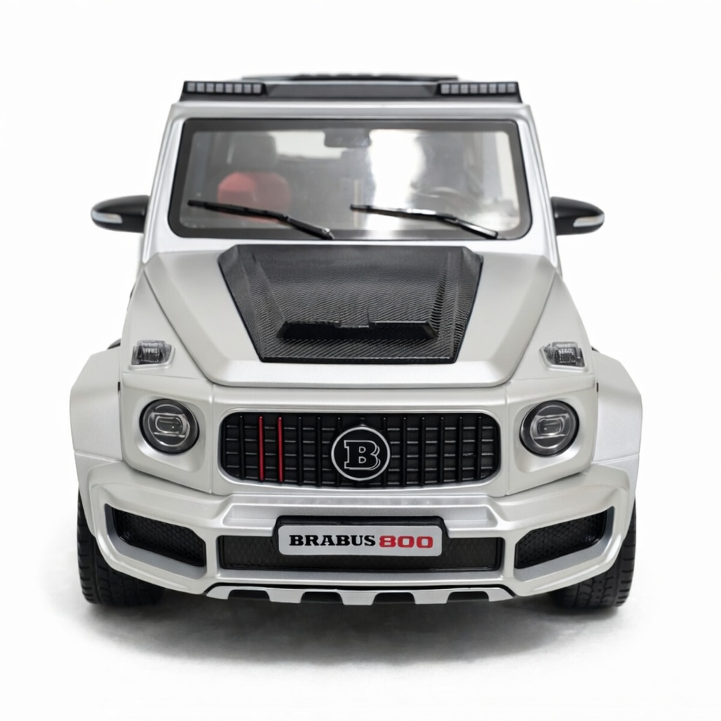 Machetă Auto Mercedes-Benz G-Class Brabus 800 Alb, Metal, Scara 1:24 [2]