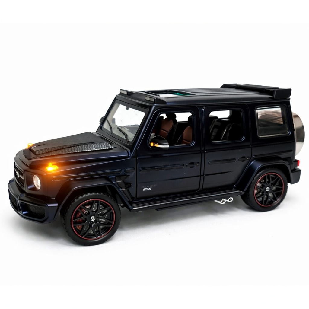 Machetă Auto Mercedes-Benz G-Class Brabus 800 Negru, Metal, Scara 1:24 [5]