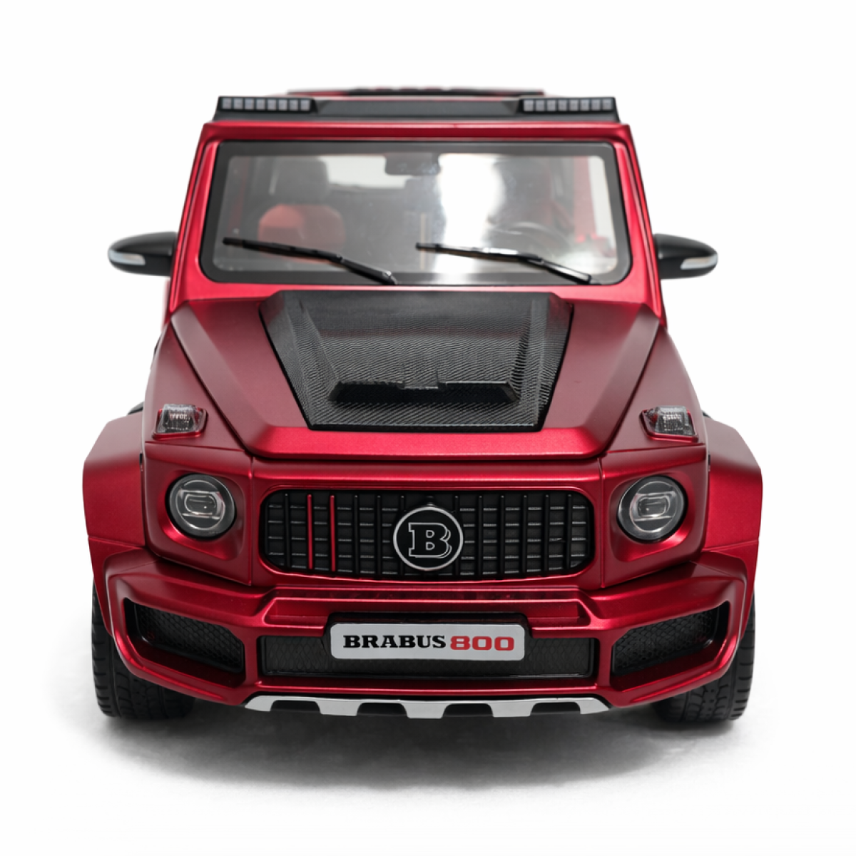 Machetă Auto Mercedes-Benz G-Class Brabus 800 Roșu Burgundy, Metal, Scara 1:24 [2]