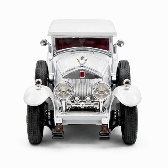 Machetă Auto Rolls Royce Phantom I Alb Metalizat, Metal, Scara 1:24 [3]