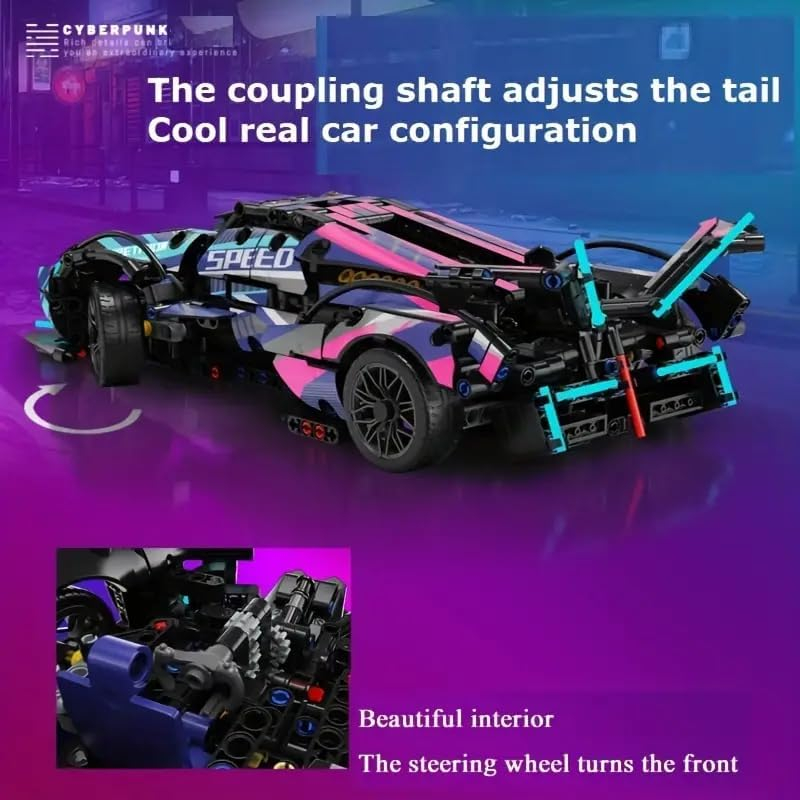 Set de Construit din 1149 piese - supercar Pagani Huayra, scară 1:14 [7]