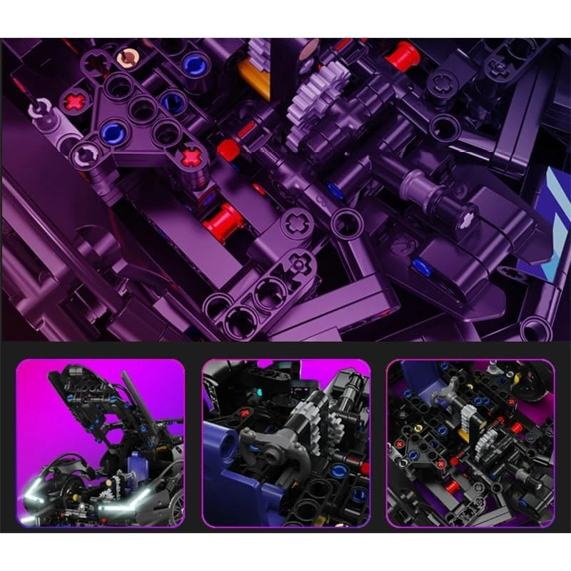 Set de Construit din 1149 piese - supercar Pagani Huayra, scară 1:14 [6]