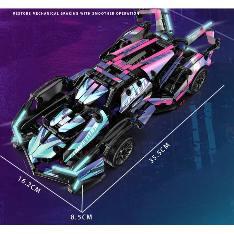 Set de Construit din 1149 piese - supercar Pagani Huayra, scară 1:14 [5]