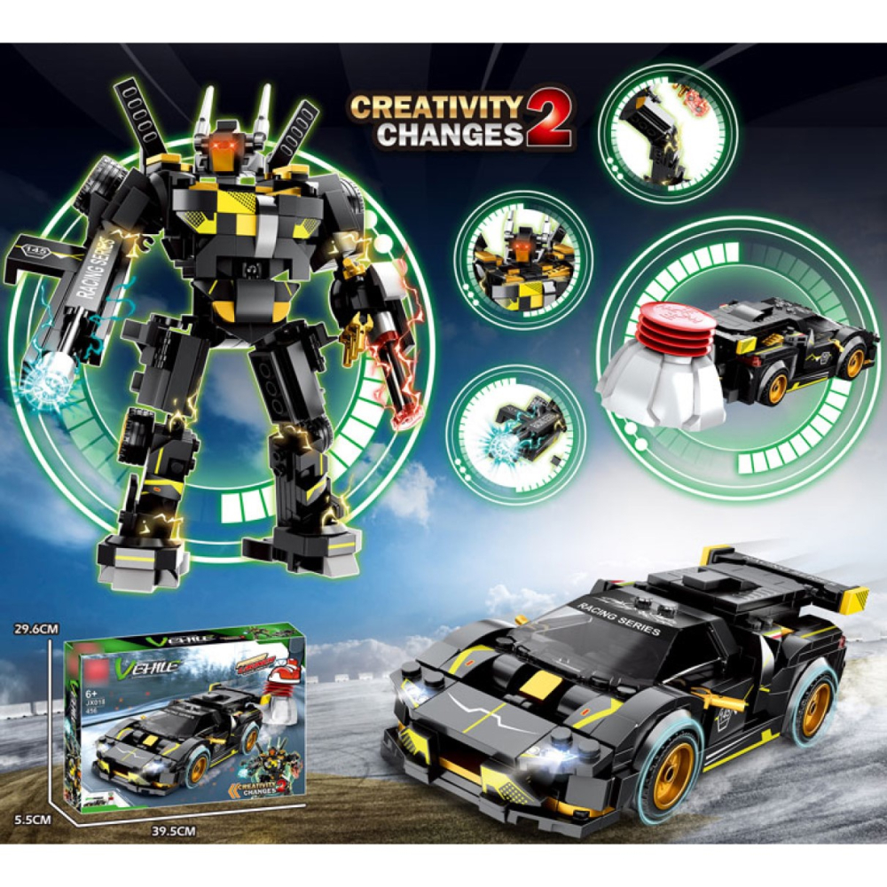 Set de Construit din 456 piese - Mașină Sport care se transformă în Robot [4]