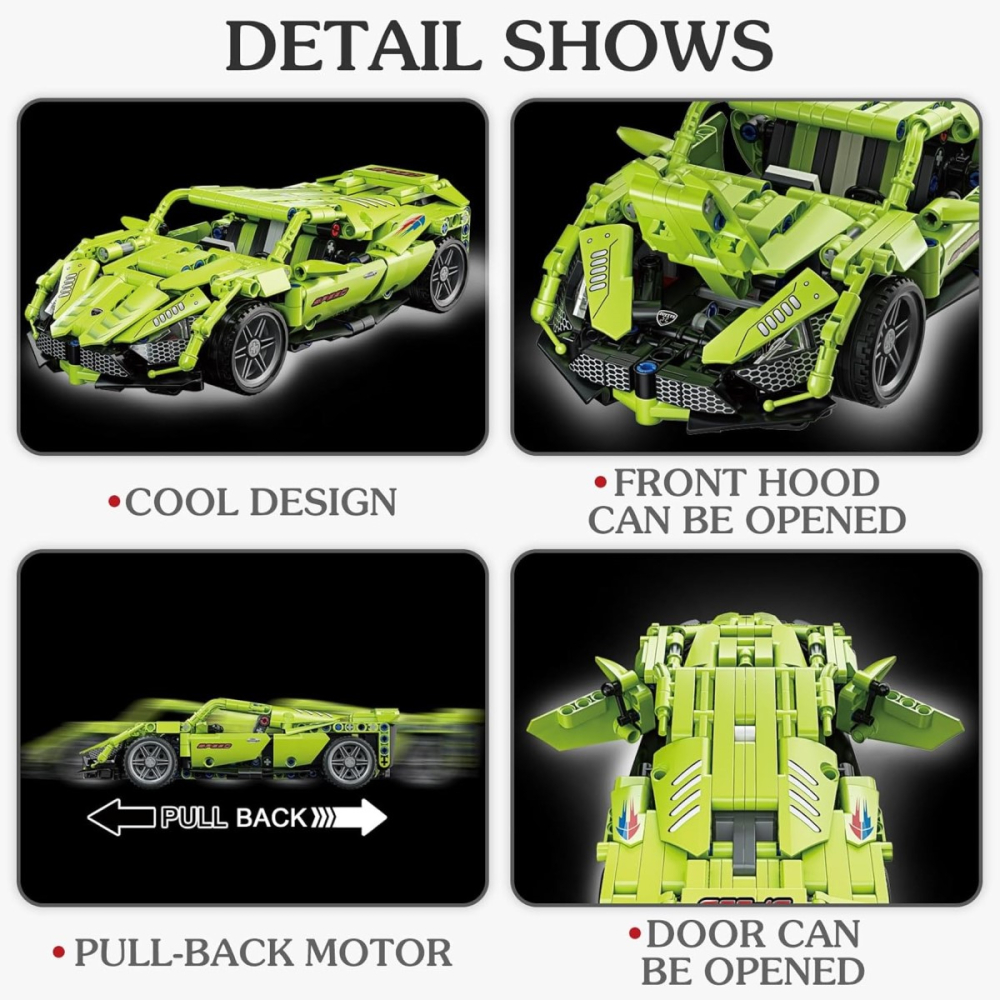 Set de Construit din 500+ piese - supercar Zenuo TSI GT [4]