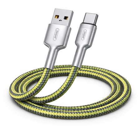 Cabluri - Cablu de date și încărcare USB - USB-C, 3A, 1m, încărcare rapidă, cablu textil rezistent