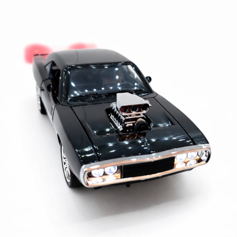 Machetă Auto Dodge Charger Negru, Metal, Scara 1:24 [5]