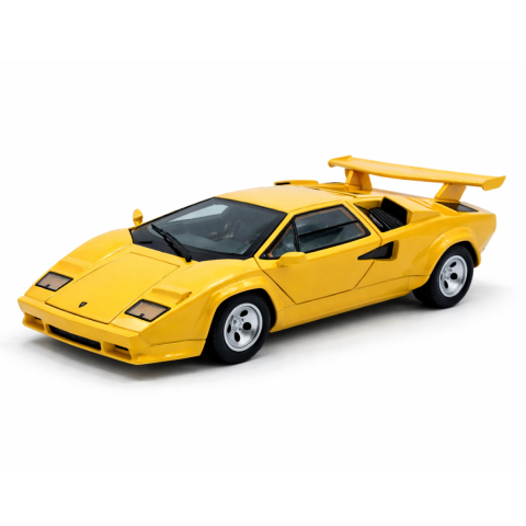 Macheta auto Lamborghini Countach Galben, Metal, Scara 1:24 [5]