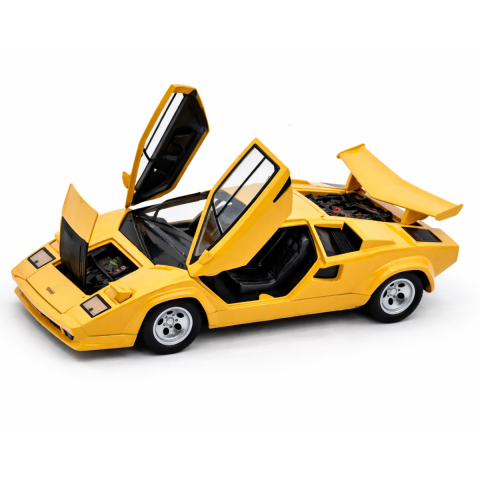 Macheta auto Lamborghini Countach Galben, Metal, Scara 1:24 [8]