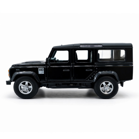 Machetă Auto Land Rover Defender 110 Negru Metalizat, Metal, Scara 1:32 [3]