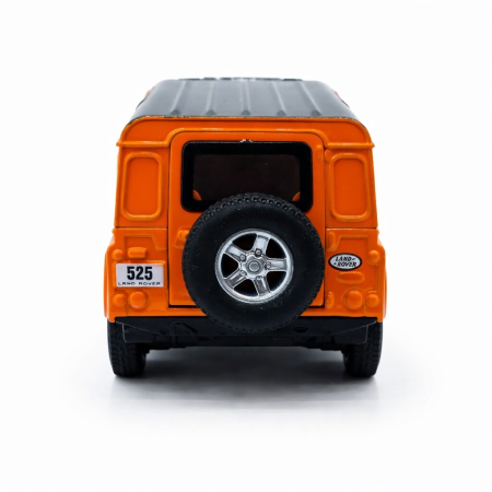 Machetă Auto Land Rover Defender 110 Portocaliu, Metal, Scara 1:32 [2]