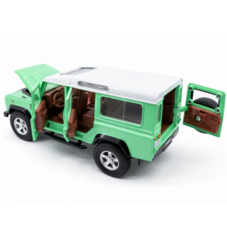 Machetă Auto Land Rover Defender 110 Verde, Metal, Scara 1:32 [5]