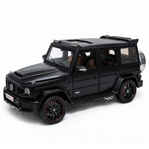 Machete Auto - Machetă Auto Mercedes-Benz G-Class Brabus 800 Negru, Metal, Scara 1:24