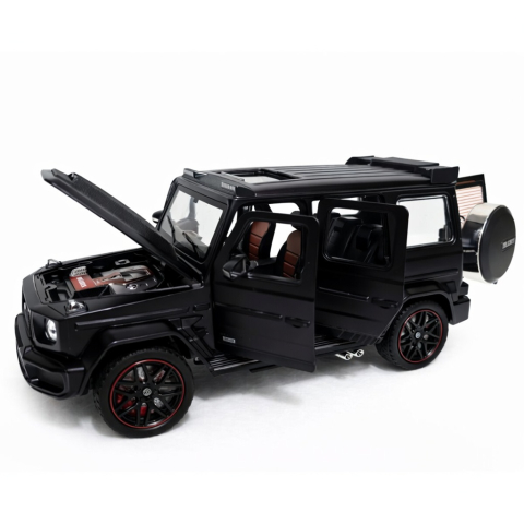 Machetă Auto Mercedes-Benz G-Class Brabus 800 Negru, Metal, Scara 1:24 [5]