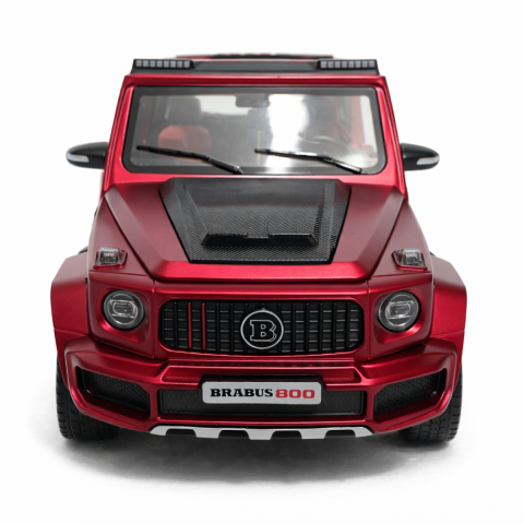 Machetă Auto Mercedes-Benz G-Class Brabus 800 Roșu Burgundy, Metal, Scara 1:24 [1]