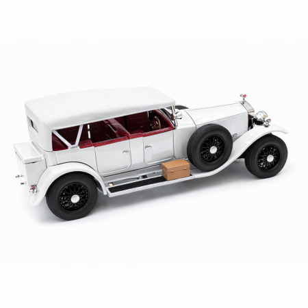 Machetă Auto Rolls Royce Phantom I Alb Metalizat, Metal, Scara 1:24 [4]