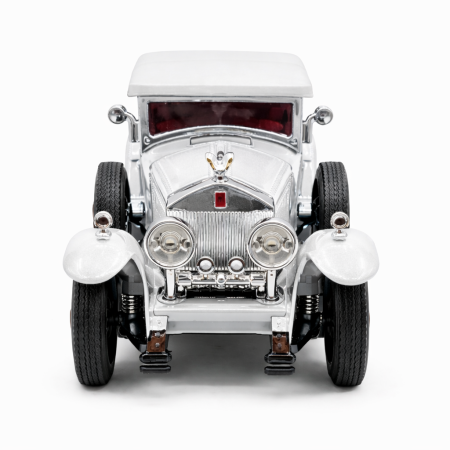 Machetă Auto Rolls Royce Phantom I Alb Metalizat, Metal, Scara 1:24 [2]