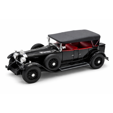 Machete Auto - Machetă Auto Rolls Royce Phantom I Negru Metalizat, Metal, Scara 1:24