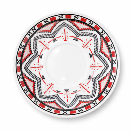 Set 6 cești cu 6 farfurioare, motive tradiționale românești, 150 ml [3]