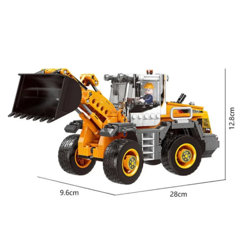Set de Construcit din 694 piese - Buldozer/Excavator, pentru copii 6+ [1]
