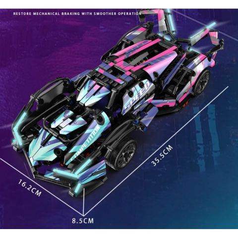 Set de Construit din 1149 piese - supercar Pagani Huayra, scară 1:14 [4]