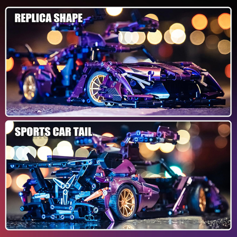 Set de Construit din 1266 piese - supercar Chevrolet Corvette C8, scară 1:14 [2]