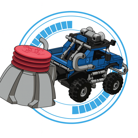 Set de Construit din 457 piese - Mașină Off-Road care se transformă în Robot [5]