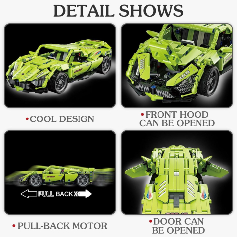 Set de Construit din 500+ piese - supercar Zenuo TSI GT [3]