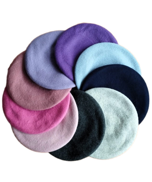 Set sal din casmir gri-deschis cu bereta asortata in stil frantuzesc, 200 x 75 cm [7]