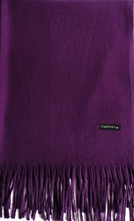 Set sal din casmir gri-deschis cu bereta asortata in stil frantuzesc, 200 x 75 cm [110]