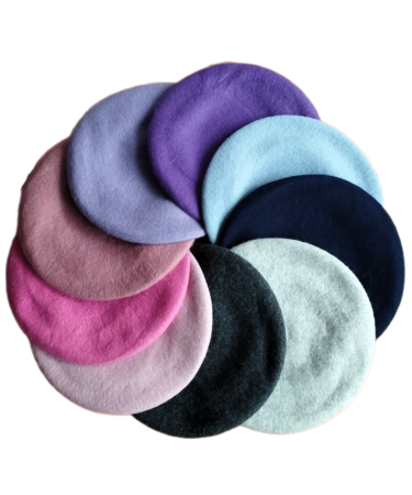 Set sal din casmir gri-deschis cu bereta asortata in stil frantuzesc, 200 x 75 cm [6]