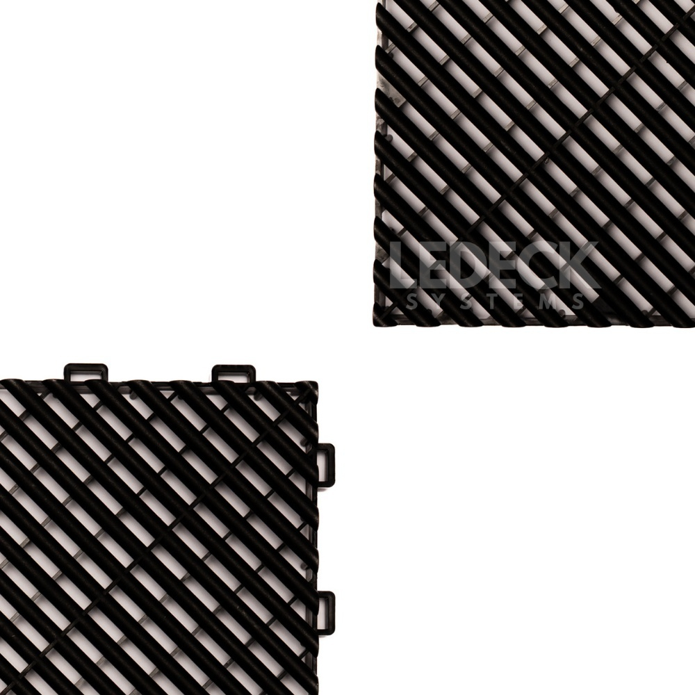 Pardoseala Modulara Plastic PP – Exterior, Garaj Auto, Service, Terasa - NEGRU [5]