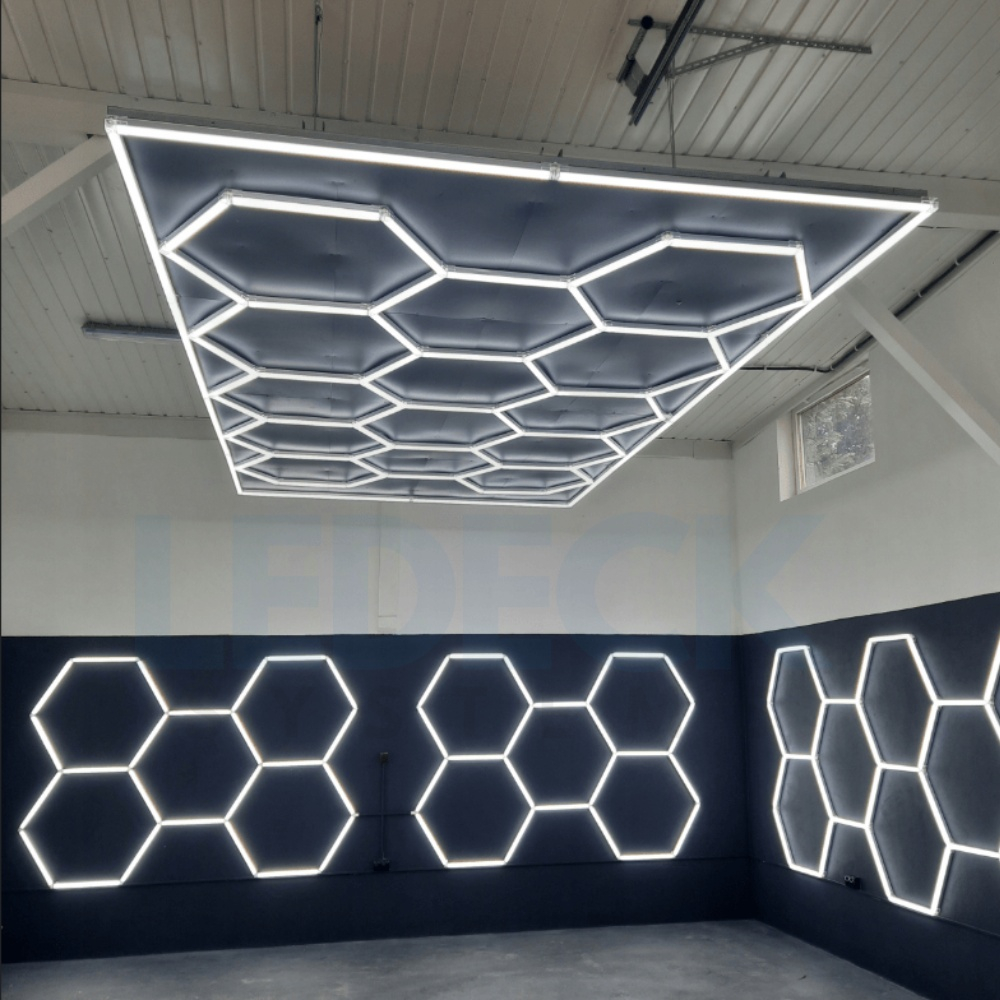 Lumină LED Hexagonală Modulară Custom – Sistem Extensibil Honeycomb pentru Spații Profesionale [3]