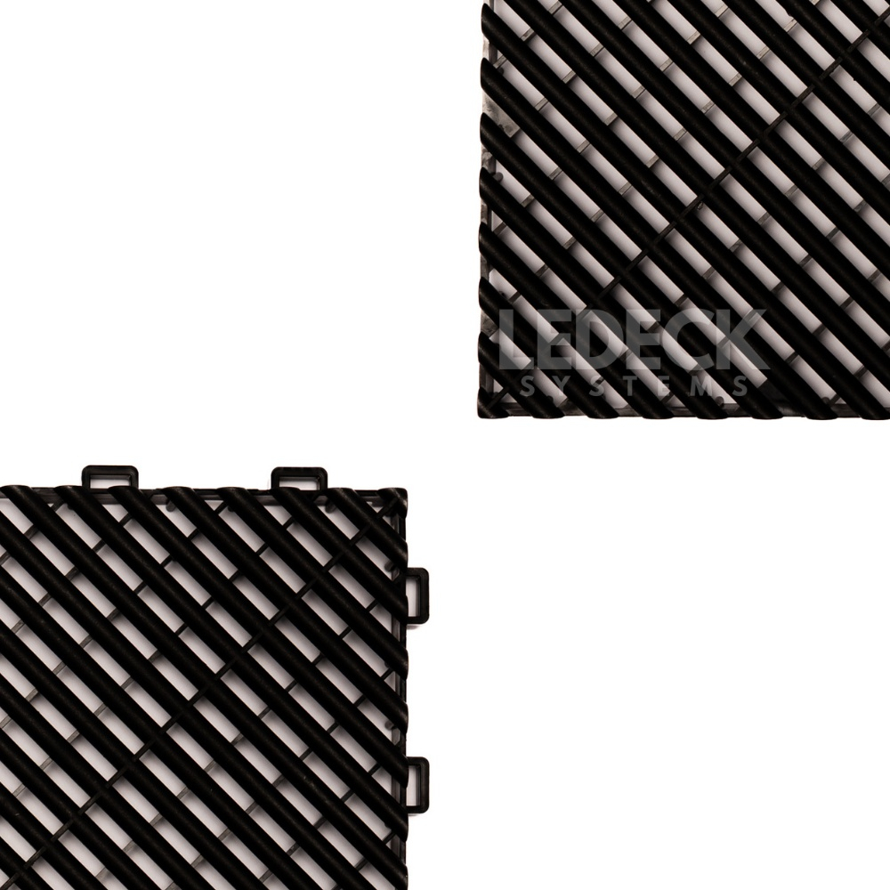 Pardoseala Modulara Plastic PP – Exterior, Garaj Auto, Service, Terasa - NEGRU (preț pe m²) [5]
