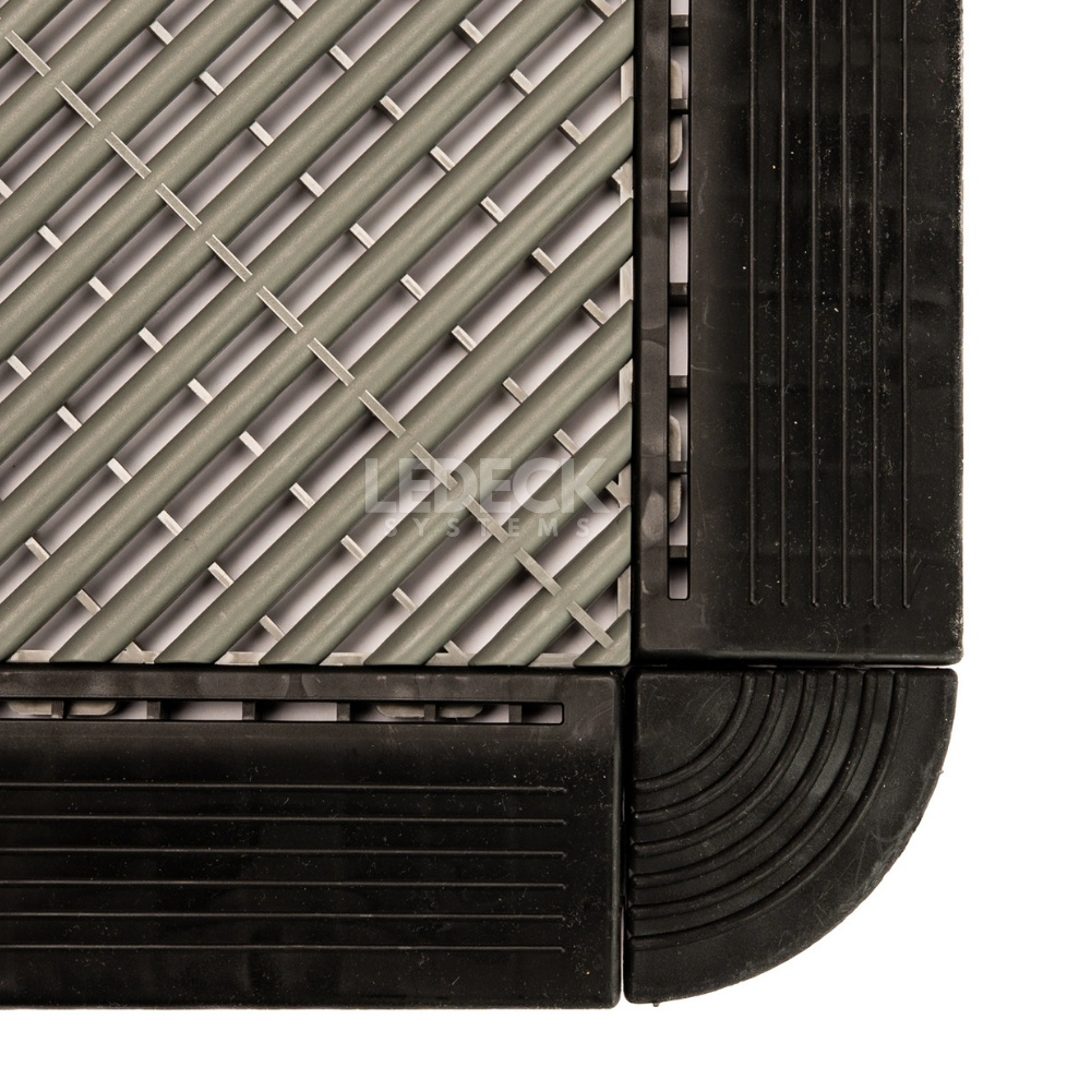 Colț Pardoseala Modulara Plastic PP – NEGRU [5]