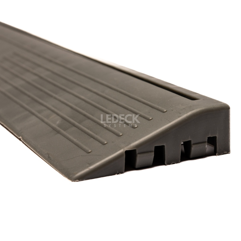 Rampa laterală cu prindere interioară (tata) – Pardoseala Modulara Plastic PP – GRI [2]