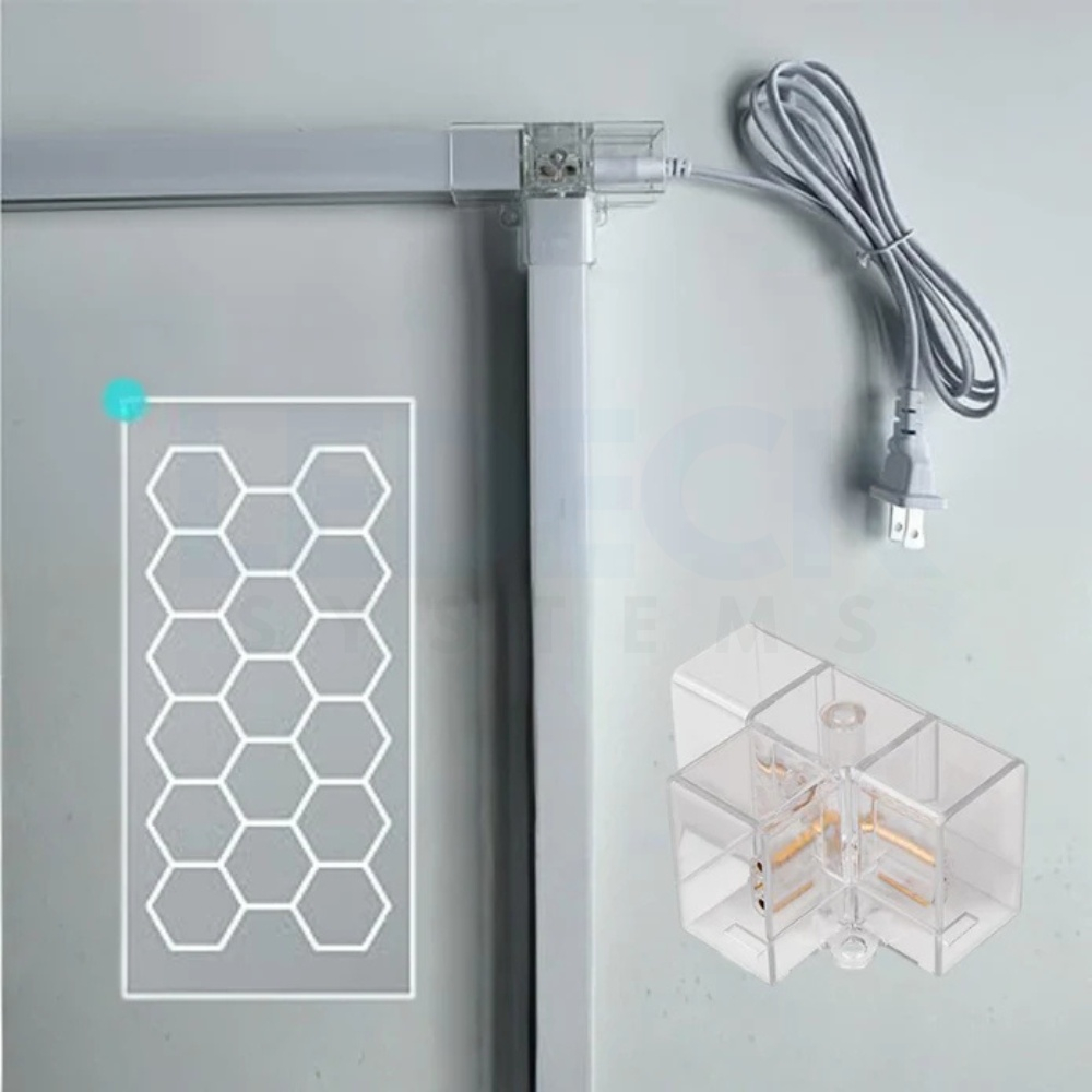 Conector Tip V pentru Honeycomb Hexagon Light LED – Îmbinare Modulară Sistem Iluminat Garaj – LEDECK [8]