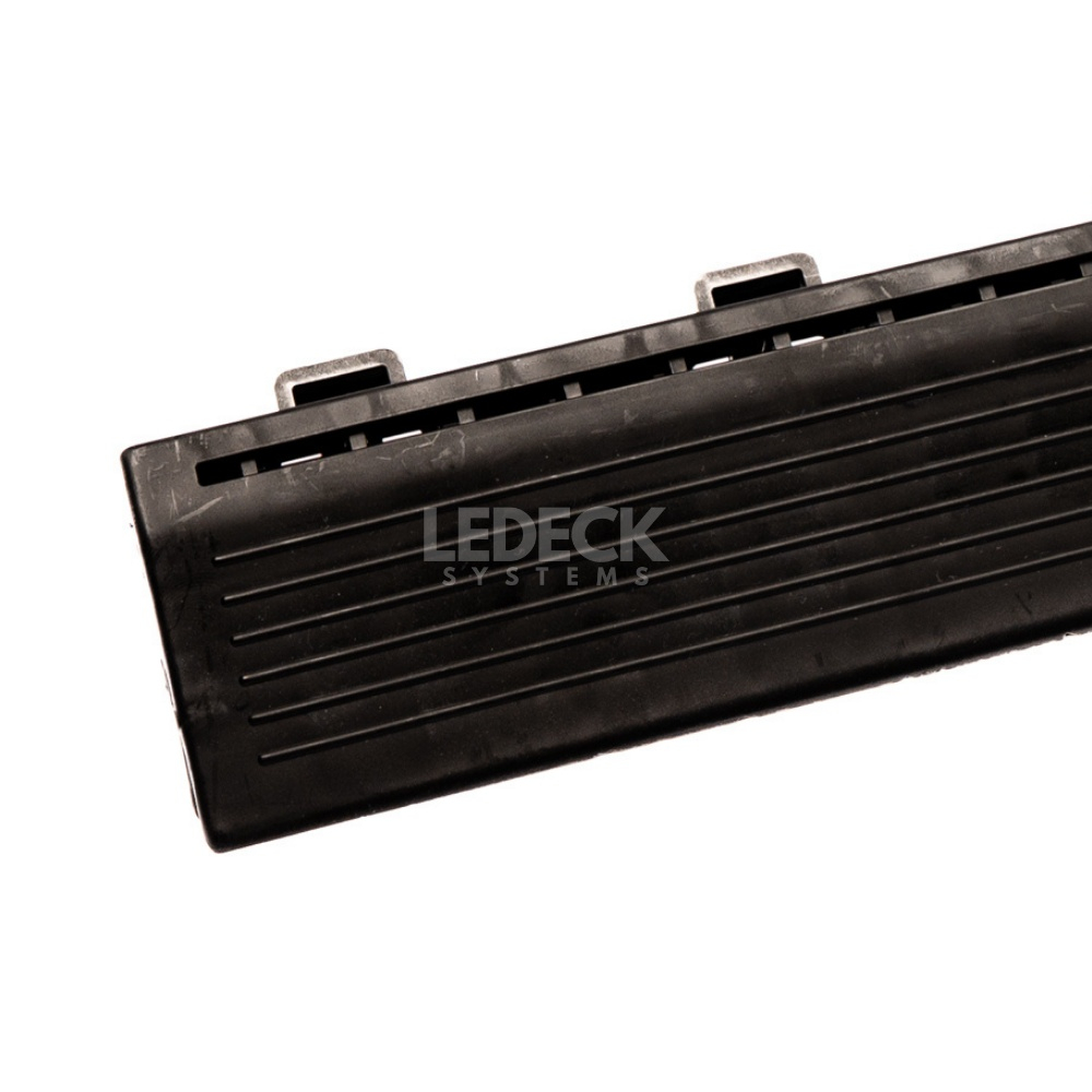 Rampa laterală cu prindere exterioară (mama) – Pardoseala Modulara Plastic PP – Negru [3]
