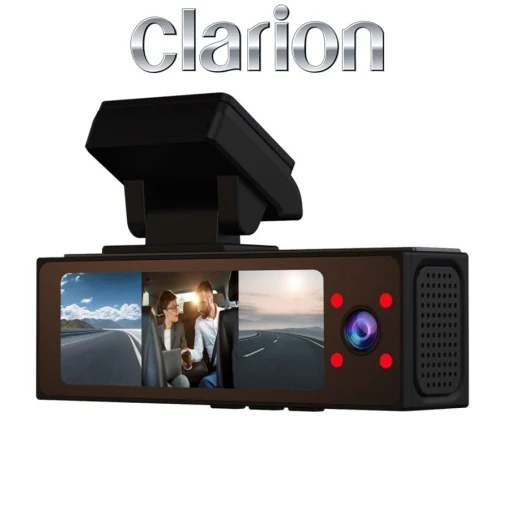 Camera DVR Clarion Tripla Fata + Spate + Interior 2K/1080P/1080P [2]