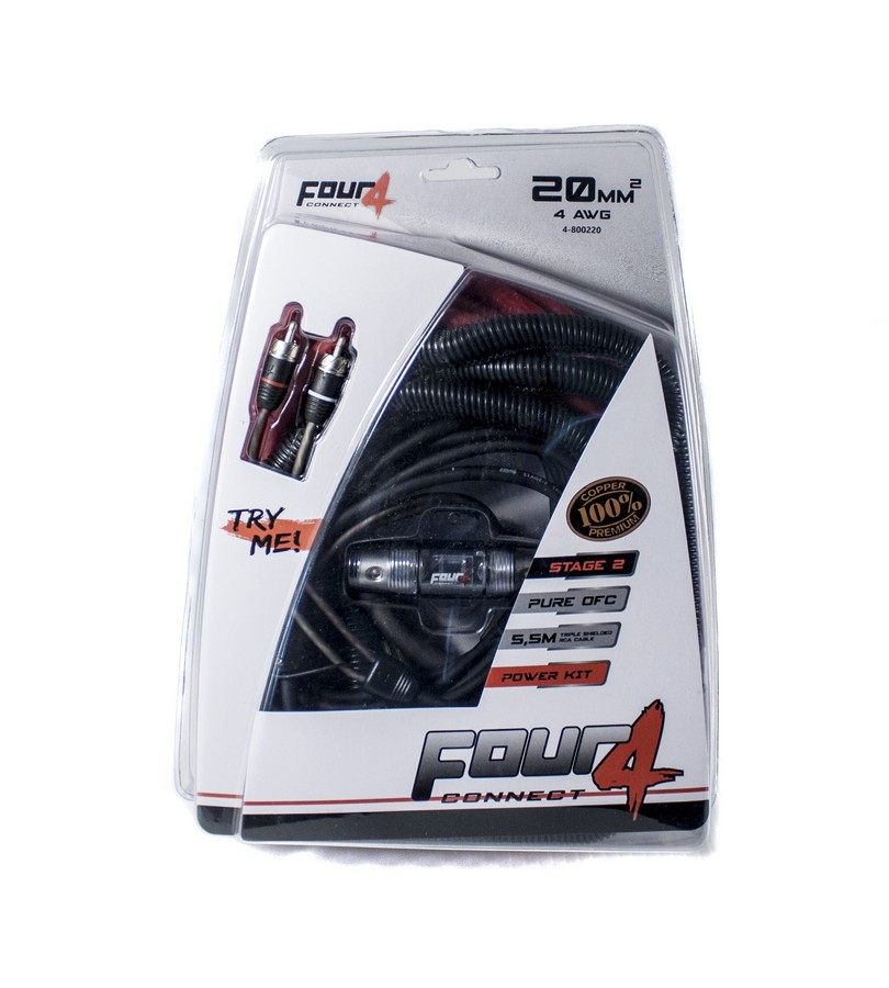 Kit de instalare amplificator Four STAGE2 20mm² [1]