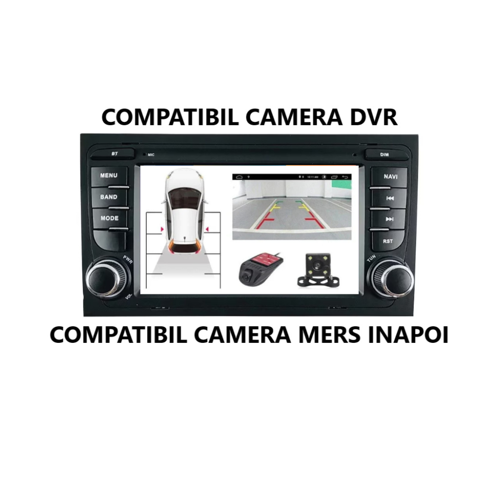 Navigatie Audi A4 B6 2000-2004 7 inch 2GB 32GB 8 Core 4G [4]