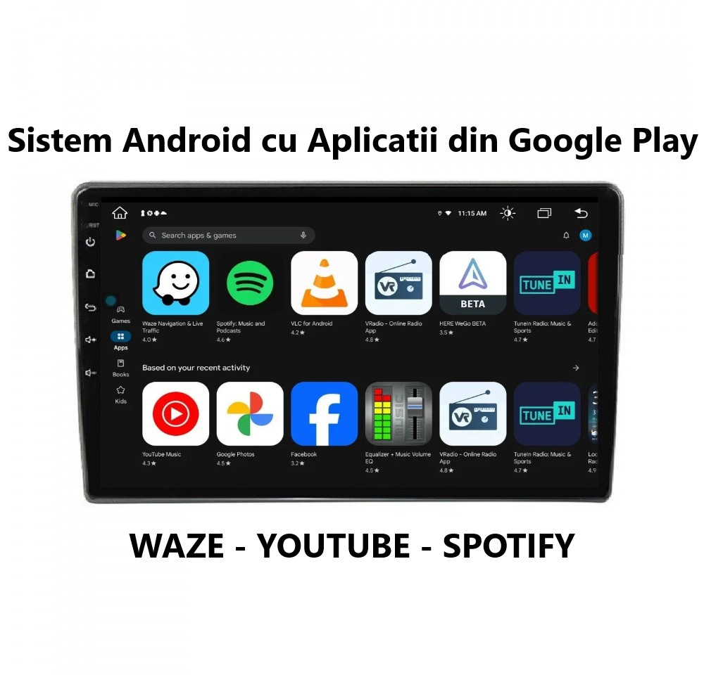 Navigatie Audi A4 B7 2004-2008 9 inch 2GB 32GB 8 Core 4G [1]