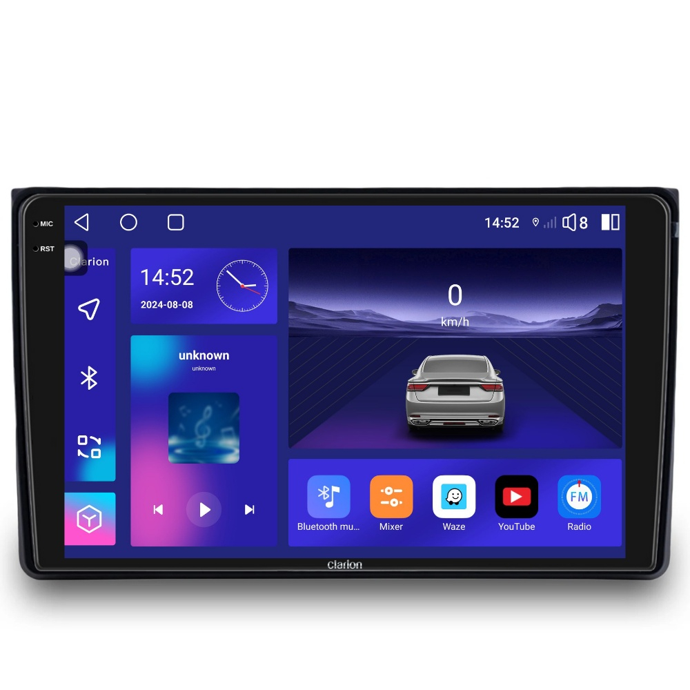 Navigatie CLARION Audi A4 B6 2000-2004 2K 8GB 256GB 8 CORE [1]